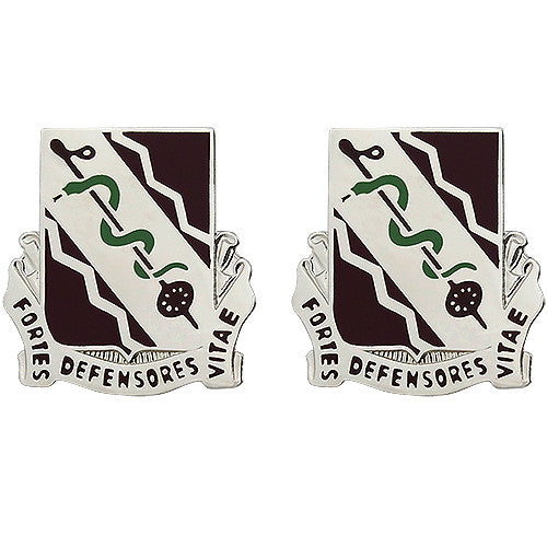 210th Support Battalion Unit Crest (Fortes Defensores Vitae) Army Unit Crests 