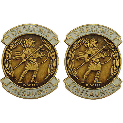 18th Finance Group Unit Crest (Draconis Thesaurus) - Sold in Pairs