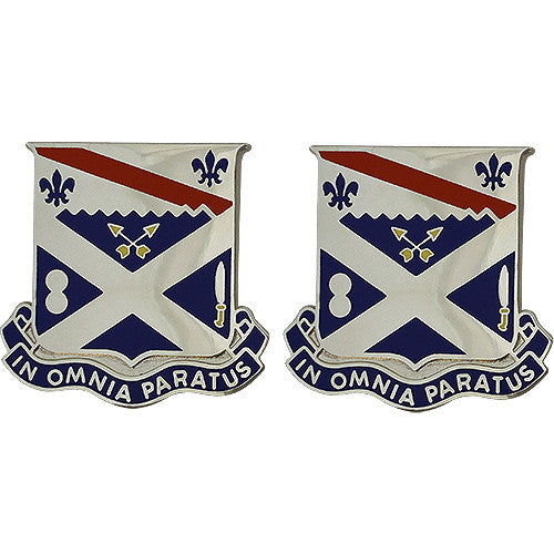 18th Infantry Regiment Unit Crest (In Omnia Paratus) Army Unit Crests 