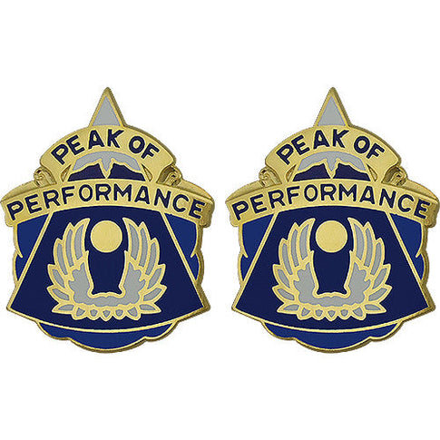 20th Aviation Battalion Unit Crest (Peak of Performance) - Sold in Pairs