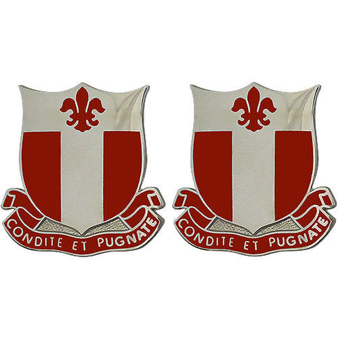 20th Engineer Battalion Unit Crest (Condite Et Pugnate) - Sold in Pairs