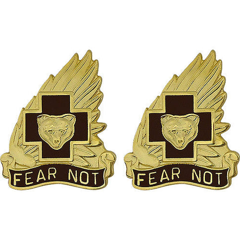 21st Combat Support Hospital Unit Crest (Fear Not) - Sold in Pairs