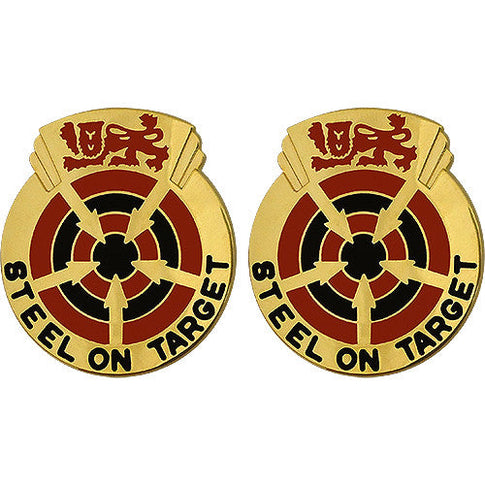 23rd ADA (Air Defense Artillery) Group Unit Crest (Steel on Target) - Sold in Pairs