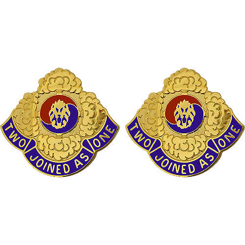 23rd Chemical Battalion Unit Crest (Two Joined As One) Army Unit Crests 