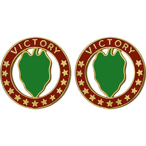 24th Infantry Division Unit Crest (Victory) - Sold in Pairs