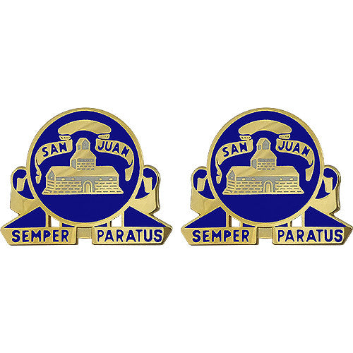 24th Infantry Regiment Unit Crest (San Juan - Semper Paratus) Army Unit Crests 