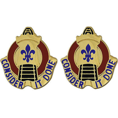 25th Transportation Battalion Unit Crest (Consider It Done) - Sold in Pairs