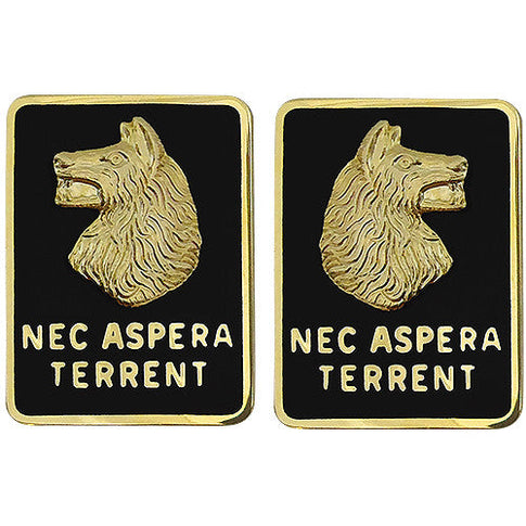 27th Infantry Regiment Unit Crest (Nec Aspera Terrent) - Sold in Pairs