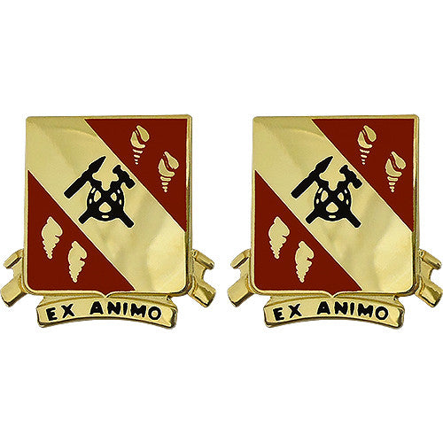 27th Support Battalion Unit Crest (Ex Animo) Army Unit Crests 
