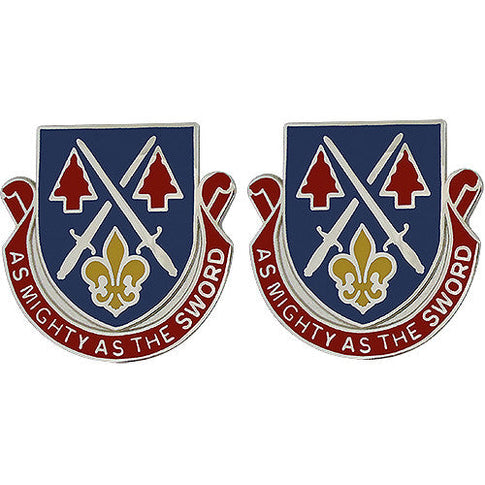 28th Personnel Services Battalion Unit Crest (As Mighty As the Sword) - Sold in Pairs