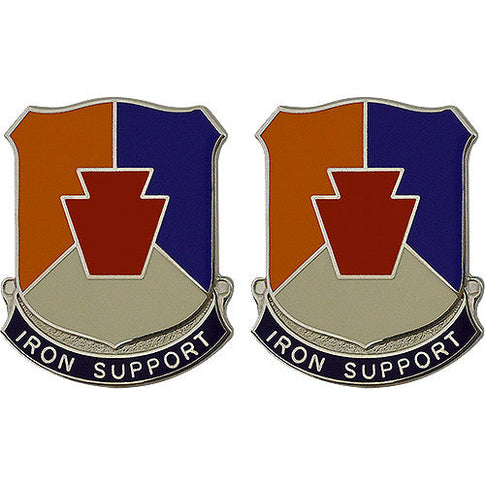 Special Troops Battalion, 28th Infantry Division Unit Crest (Iron Support) - Sold in Pairs