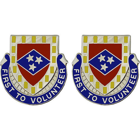 30th Finance Battalion Unit Crest (First to Volunteer) - Sold in Pairs