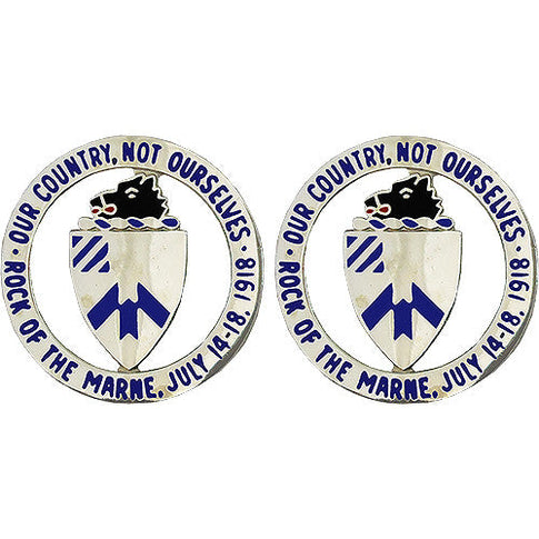 30th Infantry Regiment Unit Crest (Our Country, Not Ourselves) - Sold in Pairs