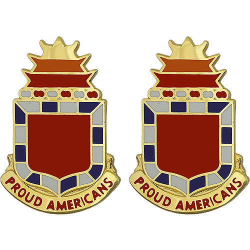 32nd Field Artillery Regiment Unit Crest (Proud Americans) Army Unit Crests 