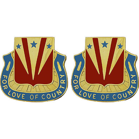 Special Troops Battalion, 33rd Infantry Brigade Combat Team Unit Crest (For Love of Country) - Sold in Pairs