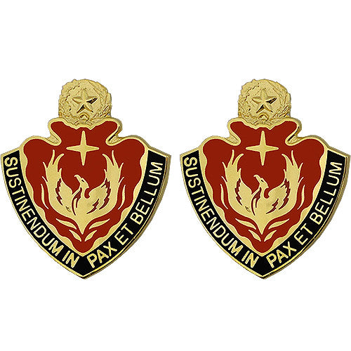 36th Sustainment Brigade Unit Crest (Sustinendum In Pax Et Bellum) Army Unit Crests 