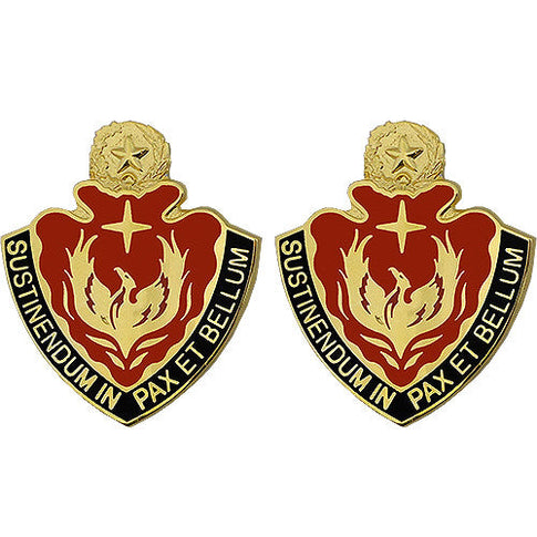 36th Sustainment Brigade Unit Crest (Sustinendum In Pax Et Bellum) - Sold in Pairs