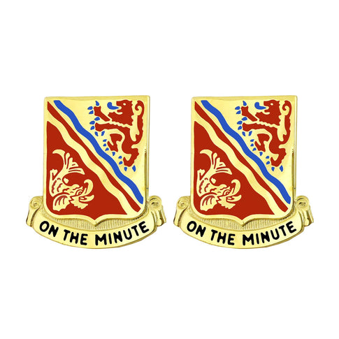 37th Field Artillery Regiment Unit Crest (On the Minute) - Sold in Pairs