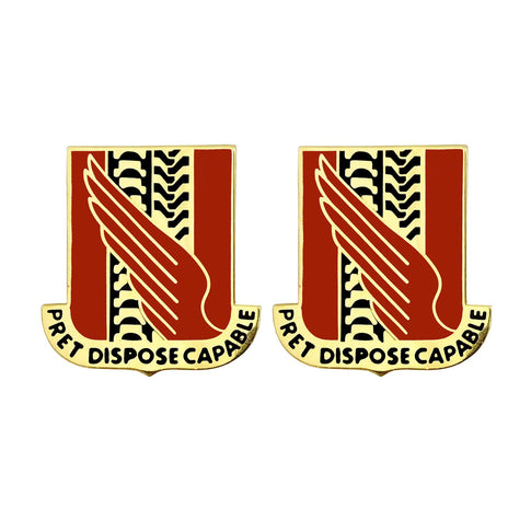 519th Support Battalion Unit Crest (Pret Dispose Capable) - Sold in Pairs
