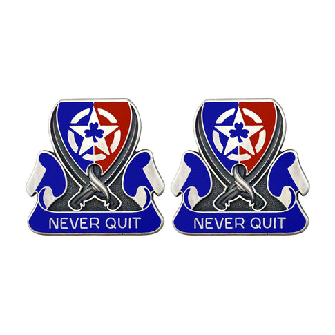 38th Sustainment Brigade Unit Crest (Never Quit) - Sold in Pairs