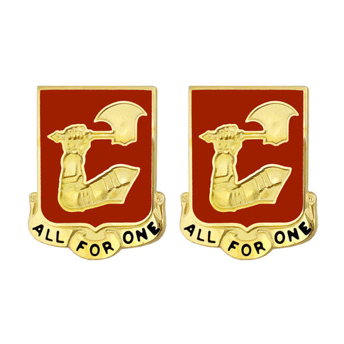 40th Field Artillery Regiment Unit Crest (All For One) - Sold in Pairs