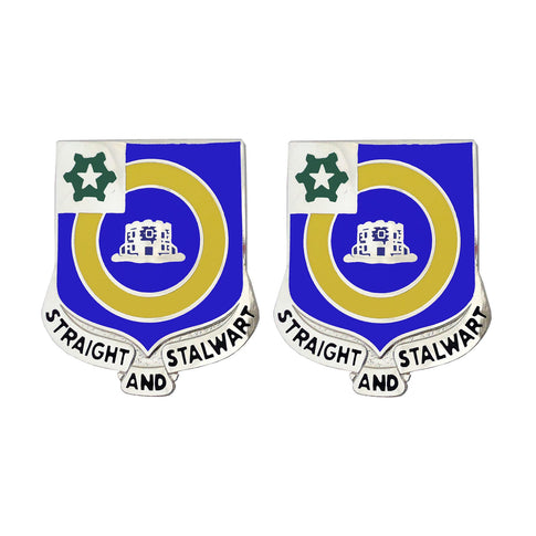 41st Infantry Regiment Unit Crest (Straight and Stalwart) - Sold in Pairs