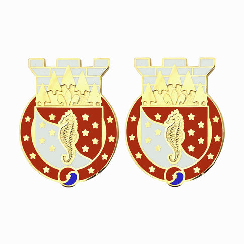 36th Engineer Brigade Unit Crest (No Motto) - Sold in Pairs