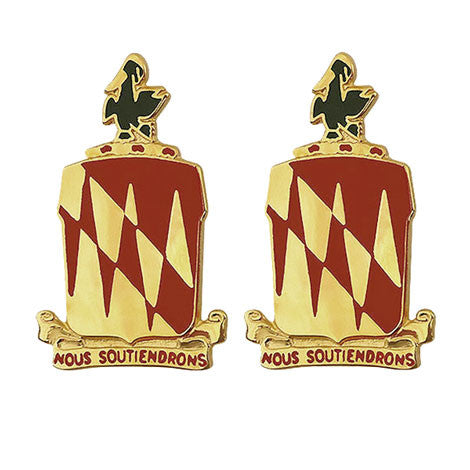 42nd Field Artillery Brigade Unit Crest (Nous Soutiendrons) - Sold in Pairs