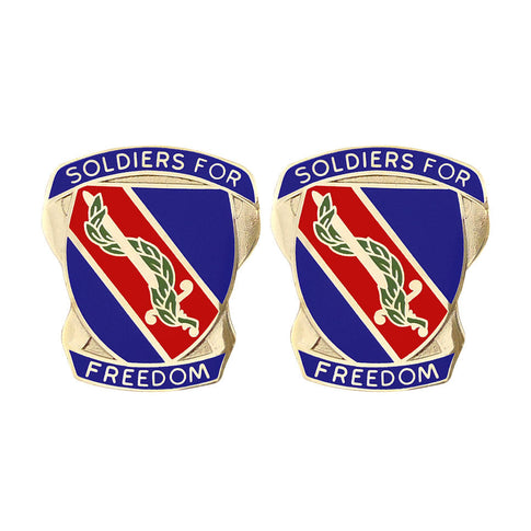 43rd Adjutant General Battalion Unit Crest (Soldiers For Freedom) - Sold in Pairs