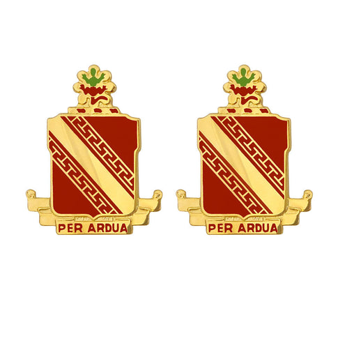 44th ADA (Air Defense Artillery) Regiment Unit Crest (Per Ardua) - Sold in Pairs
