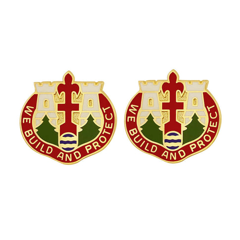 Engineer Brigade, 38th Infantry Division Unit Crest (We Build and Protect) - Sold in Pairs