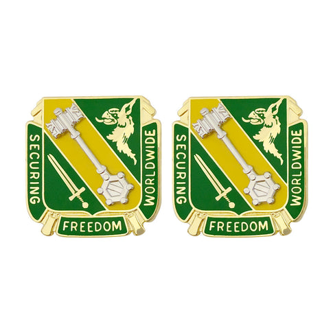 46th Military Police Command Unit Crest (Securing Freedom Worldwide) - Sold in Pairs