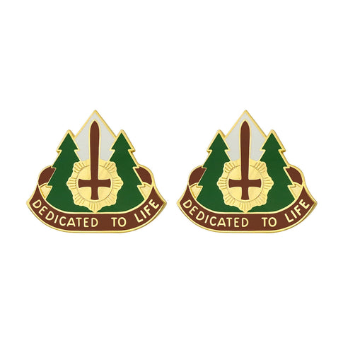 47th Combat Support Hospital Unit Crest (Dedicated to Life) - Sold in Pairs