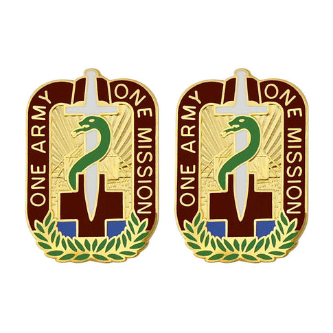 48th Combat Support Hospital Unit Crest (One Army One Mission) - Sold in Pairs