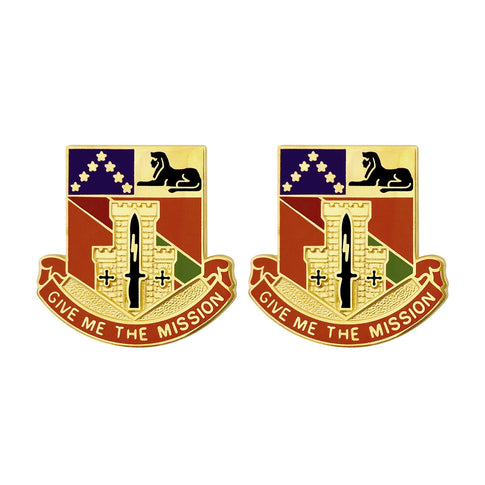 Special Troops Battalion, 48th Infantry Brigade Combat Team Unit Crest (Give Me the Mission) - Sold in Pairs