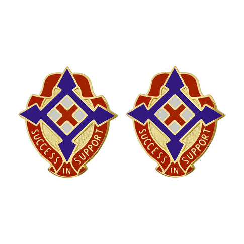 50th Area Support Group Unit Crest (Success in Support) - Sold in Pairs