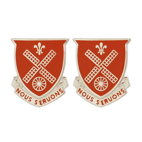 52nd Engineer Battalion Unit Crest (Nous Servons) - Sold in Pairs