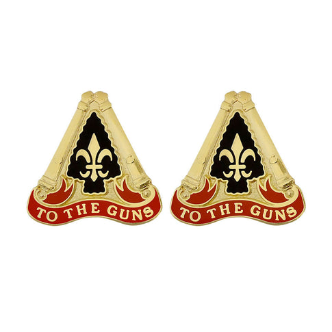 54th Field Artillery Brigade Unit Crest (To the Guns) - Sold in Pairs