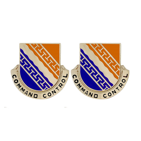 54th Signal Battalion Unit Crest (Command Control) - Sold in Pairs