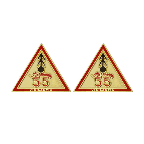 55th Air Defense Artillery Unit Crest (Vigilantia) - Sold in Pairs