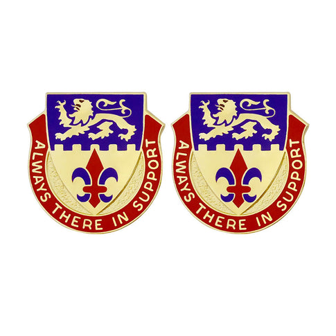 55th Personnel Services Battalion Unit Crest (Always There in Support) - Sold in Pairs