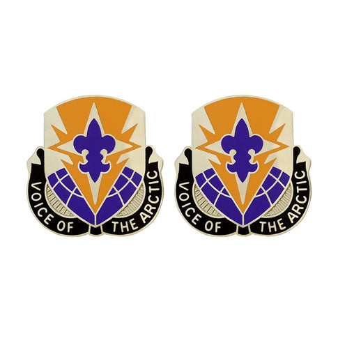 59th Signal Battalion Unit Crest (Voice of the Arctic) - Sold in Pairs