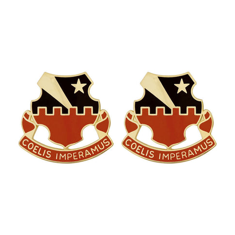 60th ADA (Air Defense Artillery) Regiment Unit Crest (Coelis Imperamus) - Sold in Pairs