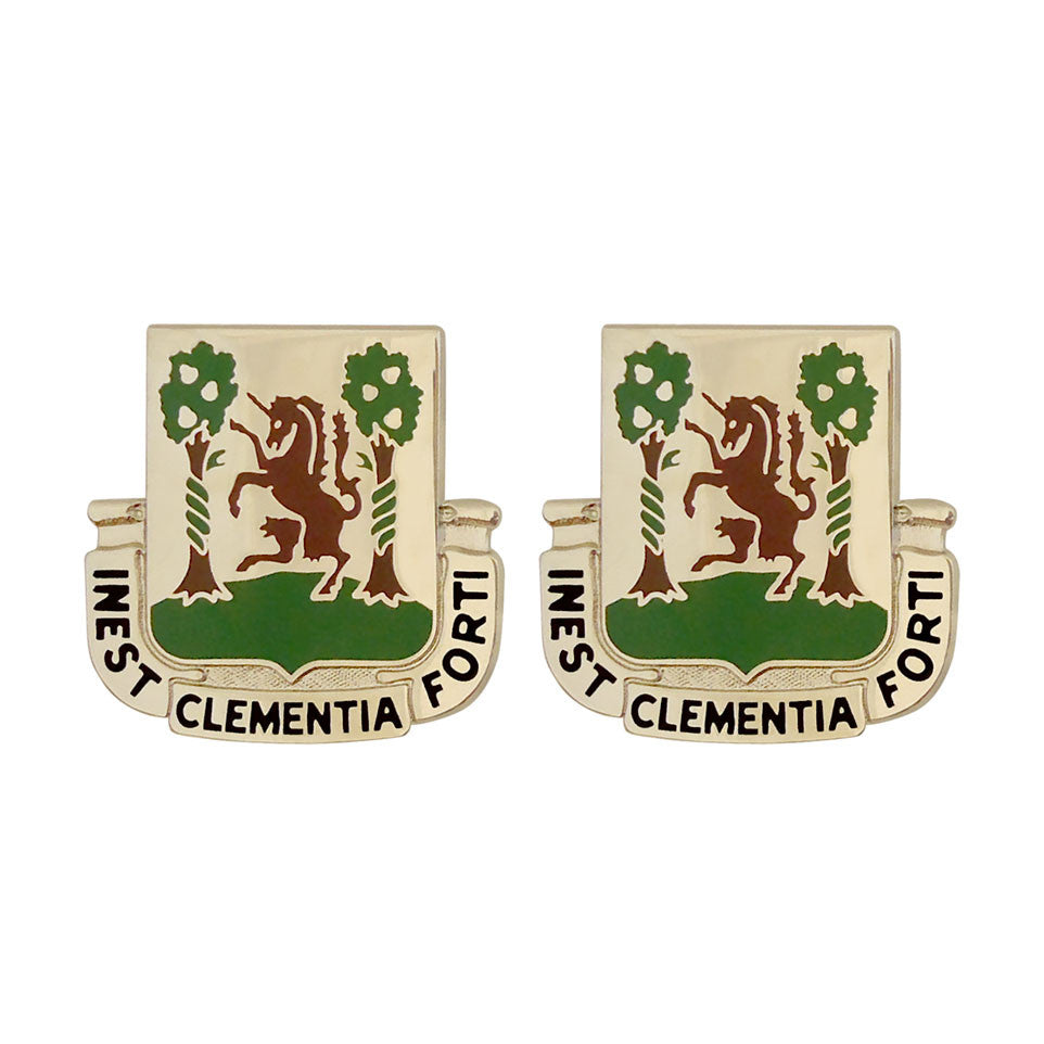 61st Medical Battalion Unit Crest (Inest Clementia Forti) Army Unit Crests 