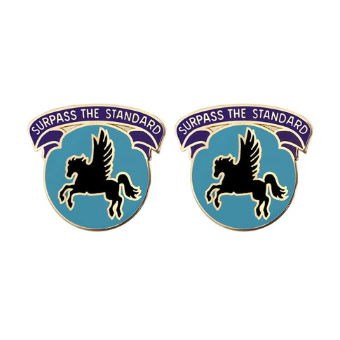 63rd Aviation Brigade (Old Version) Unit Crest (Surpass the Standard) - Sold in Pairs