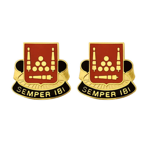 63rd Ordnance Battalion Unit Crest (Semper Ibi) - Sold in Pairs