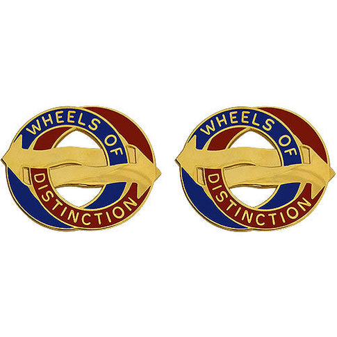 68th Support Battalion Unit Crest (Wheels of Distinction) - Sold in Pairs