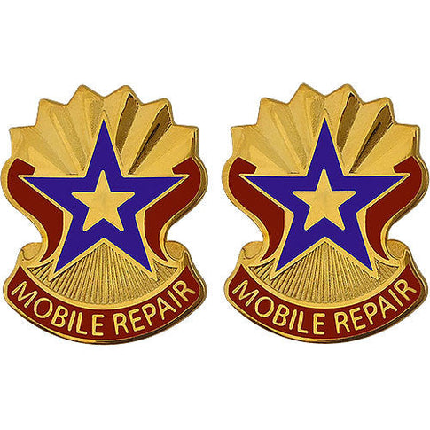 71st Maintenance Battalion Unit Crest (Mobile Repair) - Sold in Pairs