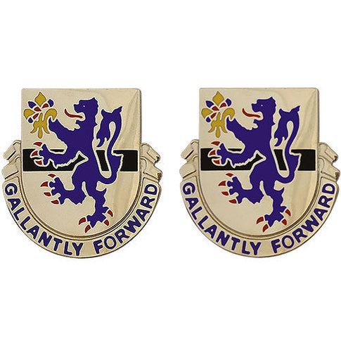 71st Cavalry Regiment Unit Crest (Gallantly Forward) - Sold in Pairs