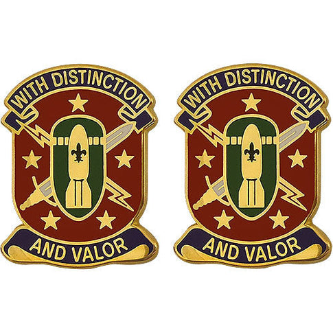 71st Ordnance Group Unit Crest (With Distinction and Valor) - Sold in Pairs